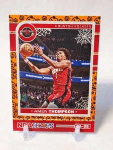 AMEN THOMPSON 2024-25 Haunted Hoops #111 [Orange] Houston Rockets - Picture 1 of 2