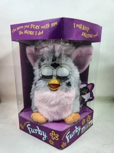 Furby Leopard Pink & Gray with Black Spots 1998 Electronic Model 70-800 L2601 - Picture 1 of 8