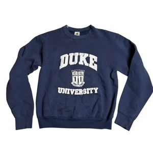 Sudadera De Colección Duke University Para Mujer Grande Azul Fruta del Telar Hecha en EE. UU. - Imagen 1 de 9