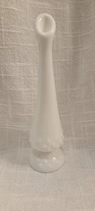 Fenton Milk Glass Hobnail Vase Glass Vintage Floral Display Home Decor 9" H - Picture 1 of 7