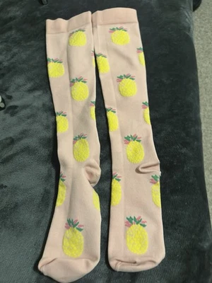 Calcetines Hombre Novedad Algodón Rosa con Piñas Talla Grande/XL Foto 1 de 3