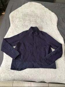 Lululemon Cardio Squad Blue Full Zip Athletic Jacket Size 12 - Picture 1 of 6