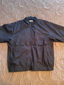 Cutter & Buck men's Large CB WindTec short sleeve golf black windbreaker - Picture 1 of 2
