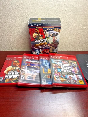 Rockstar Games : Collection 1 (PS3) GTA Red Dead Midnight Club LA Noire 4 Sealed - Image 1 of 4