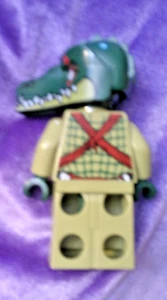 Lego Crug Krokodil Minifigur ADD A HEAD - Bild 1 von 3