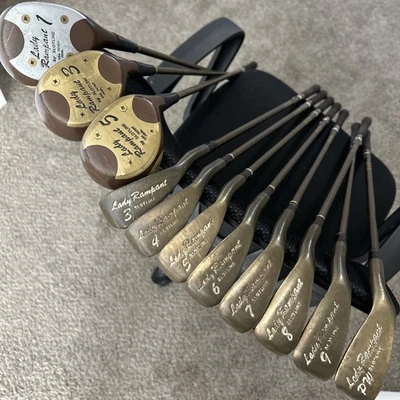 Set Of 11 Ladies Right Hand Golf Clubs Lady Rampant Copper Irons + Driver Woods - Image 1 of 4