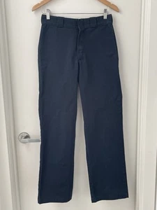 Dickies 874 Original Fit Men's Chino Pants Size W28 L29 Straight Leg Navy Blue - Picture 1 of 16