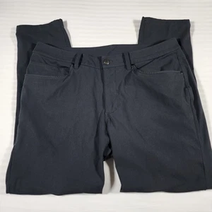 Pantalone Lululemon Uomo 34 ABC Antracite Vestibilità Classica Elasticizzato Warpstreme Chino 28" - Foto 1 di 13
