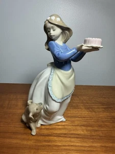 FIGURINE LLADRO "ANNIVERSAIRE DU CHIOT" - DAISA 525 FAIT MAIN EN ESPAGNE - ORIGINALE 1987 - Photo 1/4