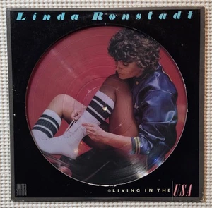 LINDA RONSTADT 2LP Living In The USA Ltd Picture Disc + Sealed Orig' 78 ELEKTRA - Picture 1 of 2