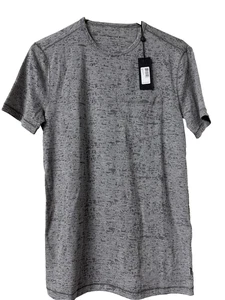T-shirt John Varvatos grigia maculata XS cotone morbido tasca grunge nuova con etichette - Foto 1 di 4
