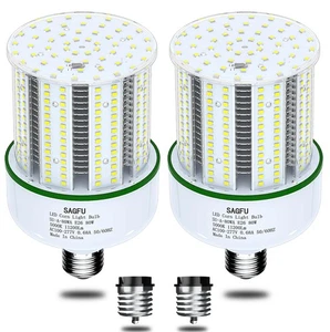 80W LED Corn Light Bulb,5000K Daylight White Corn cob led Light Bulb,2-Pack,8... - Picture 1 of 6