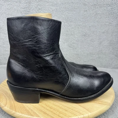 Botas Durango Para Hombres Talla 9 D Negras Vaquero Occidental Cuero Cremallera DB950 Zapatos al Tobillo Foto 1 de 4