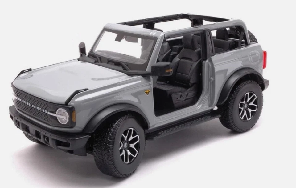 MAISTO - FORD Bronco Badlands 2021 Grigio senza porte - 1/18 - MST31457GRIS - Immagine 1 di 1
