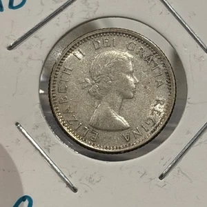 1964 Canada Silver (.800) 10 Cents- Canadian Coin- Free Shipping Dime #1 - Picture 1 of 2