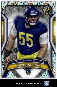 2025 Topps Resurgence #153 BRADEN FISKE Los Angeles Rams MT - Picture 1 of 4