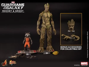 Hot Toys MMS254 Guardians Of The Galaxy Rocket & Groot Set Normal Ver 1/6 Figure - Picture 1 of 6