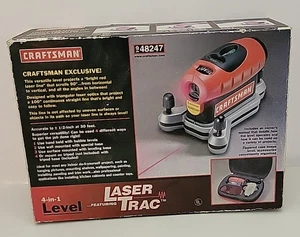 CRAFTSMAN 4-in-1 LASER TRAC Level Model 948247 Open Box Never Used Manual Incl - Picture 1 of 16