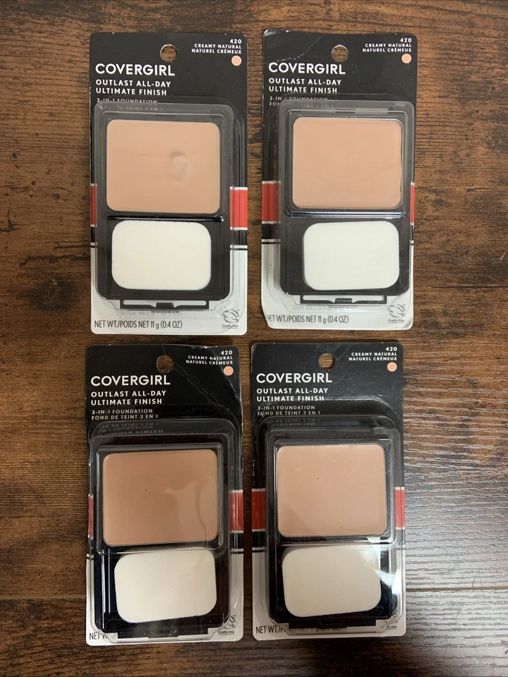 4 Covergirl Ultimate Finish Liquid Powder Makeup Foundation 420 Creamy Natural - Image 1 of 1