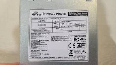 NEW FSP SPARKLE POWER 350W FSP350-50FCB Power Supply 1U - Image 1 of 2