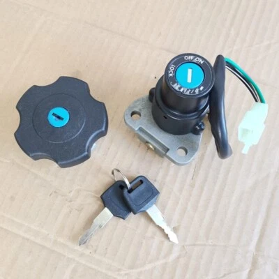 Juego de llaves de bloqueo de tapa de gas interruptor de encendido para Yamaha DT200 91-94 TW200 Trailway 03-17 Foto 1 de 4