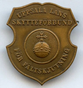 Schweden Uppsala Schützenverein Abzeichen Pin schöne Erhaltung!!!  - Bild 1 von 2