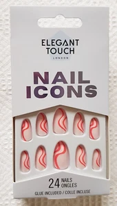 False Nails & Glue ~ Elegant Touch Nail Icons ~ Style: REAL ONE ~ 24 Nails ~ NEW - Picture 1 of 8