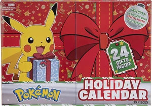 Pokemon Adventskalender mit Figuren Pokémon Sammelfiguren Pikachu Evoli Glumanda - Bild 1 von 3