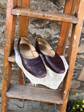 Men’s Vintage TRICKER’S Brown Leather Slippers UK Size 7.5 Made in England