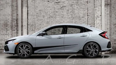 Kit de calcomanías de gráficos de vinilo con acento de clavos para puerta lateral BLADE para Honda Civic Foto 1 de 2