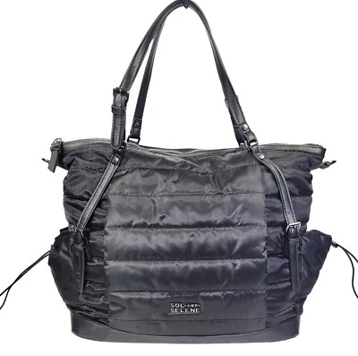Bolso de Mano Sol And Selene Rain Check, Negro, Nylon, Resistente a la Intemperie, Talla L Nuevo sin Etiquetas Foto 1 de 4