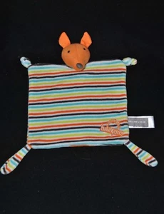 Peluche doudou renard plat orange ORCHESTRA rayé autour de la balançoire TTBE - Picture 1 of 1