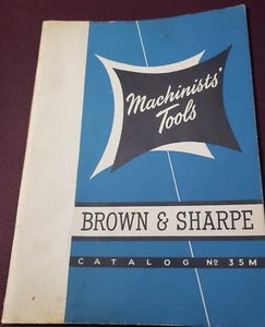 Maschinisten Werkzeuge Brown & Sharpe Katalog Nr. 35M 1952 Mid Century Modern - Bild 1 von 10