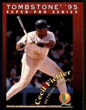 1995 Tombstone Pizza Super-Pro Series Cecil Fielder Detroit Tigers #8