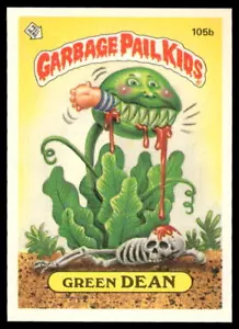 1986 Topps Garbage Pail Kids Serie 3 #105b Green Dean 2 estrellas** Atrás Casi nuevo+ - Imagen 1 de 2