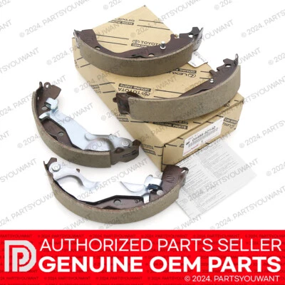 JUEGO DE ZAPATAS DE FRENO DE TAMBOR TRASERO ORIGINALES Toyota 06-14 Yaris 08-09 Prius OEM 04495-52140 Foto 1 de 4