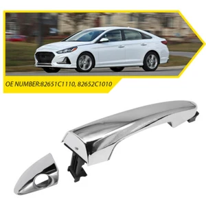 New Front Driver Side Exterior Door Handle Chrome For 2015-2019 Hyundai Sonata - Bild 1 von 12