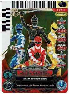 POWER RANGERS UNIVERSO DE ESPERANZA SUPER RARO HOLOFOIL 3-041 DINO THUNDER RANGERS - Imagen 1 de 1