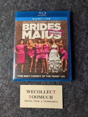 Bridesmaids 2011 Blu-Ray DVD Universal 2 Disc Unrated Widescreen Combo Wiig * - Image 1 of 4