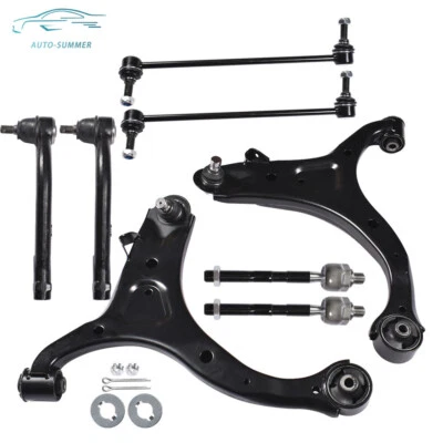 Kit de brazos de control delanteros de 8 piezas para Hyundai Santa Fe 2007-2012 Kia Sorento 2011-2013 Foto 1 de 4
