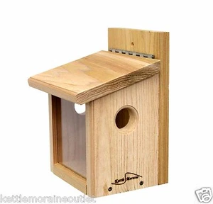 Kettle Moraine Post Mount Bluebird Mealworm Feeder for Live or Roasted Meaworms