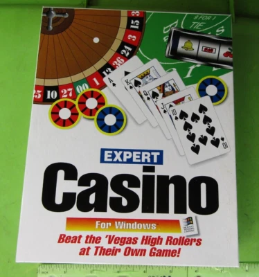 Vintage Casino Expert Software Windows 3.1 Big Box PC Game 3.5 Disk & Manual - Image 1 of 4