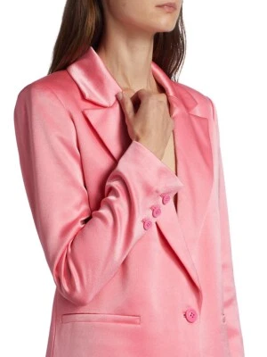 Blazer Alice + Olivia Denny satinado de un solo botón para novio Foto 1 de 4