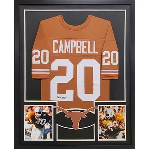 Earl Campbell Framed Signed Jersey Beckett Autographed Texas Longhorns NH - Picture 1 of 2