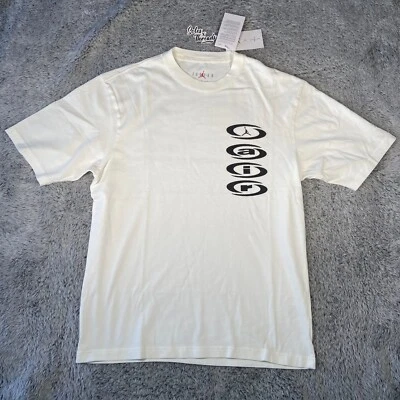 Air Jordan x Travis Scott AIR Jack T-Shirt Size Medium Men Sail Black DZ5514-133 - Image 1 of 4