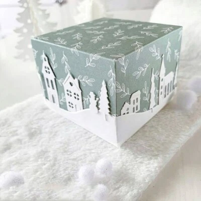 Weihnachten Baum Haus Stern Cutting Dies Stanzschablone Scrapbooking Album Karte - Bild 1 von 4