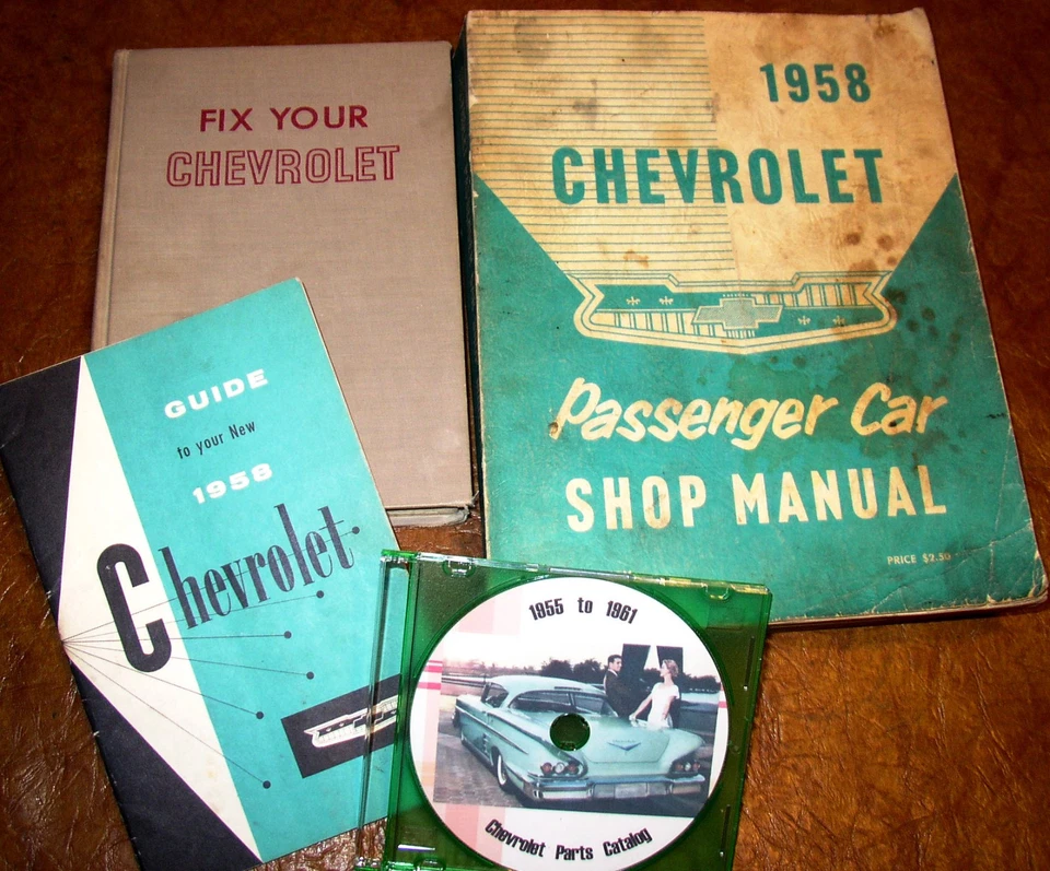 58 Chevrolet 1958 manuales y piezas Bel Air Nomad Biscayne Delray Yeoman Brookwood Foto 1 de 4