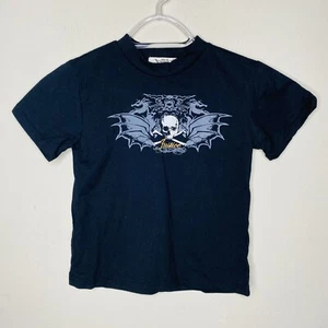 sons of anarchy t shirt Boys 6 Black Skull Spider web Justice - Picture 1 of 7