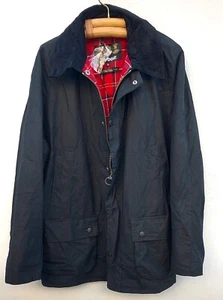 Herren Barbour Original Tartan gewachste Baumwolle Ashby Jacke Mantel schwarz XL  - Bild 1 von 10