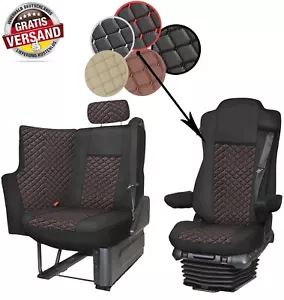 Juego de fundas de asiento de camión para Mercedes Actros SOLOSTAR con zona de asiento MP4-MP5 multicolor - Imagen 1 de 16